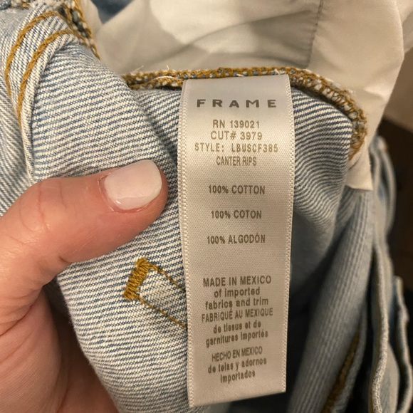 FRAME shorts “Le Beau Short” in Canter Rips size 27 NWT - Picture 5 of 6